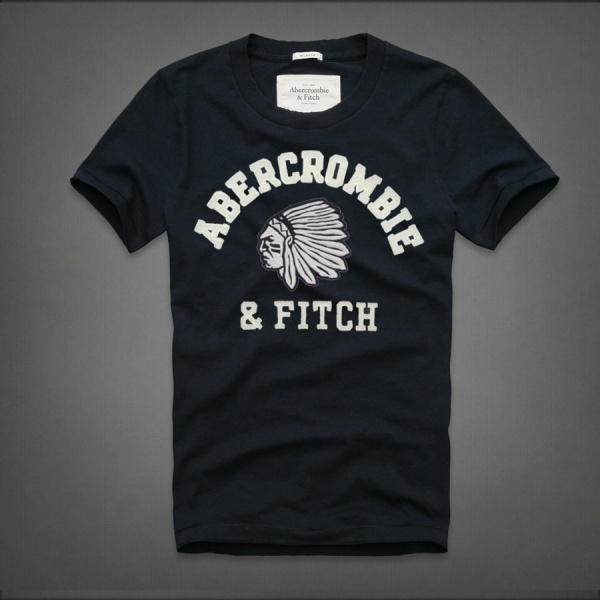 Abercrombie Fitch Hombres De Cuello Redondo Corto Remera AF5383